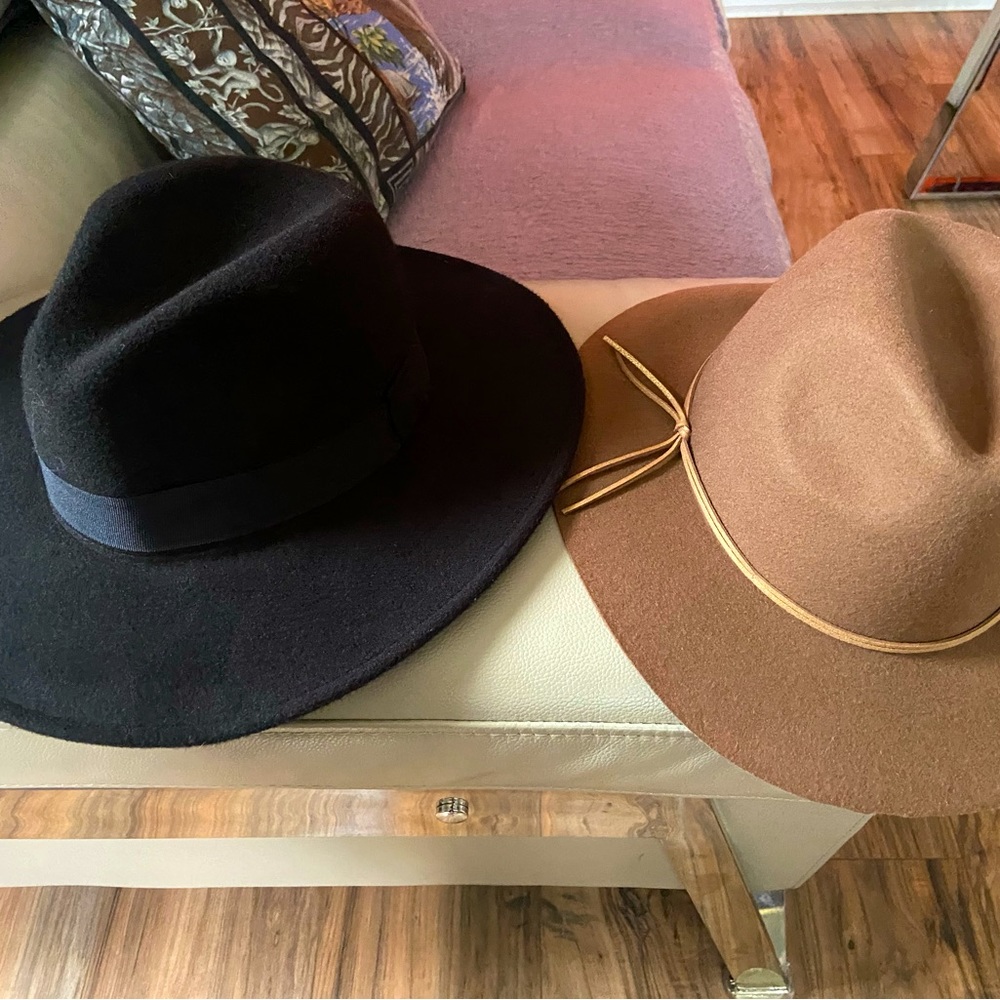 Black& Brown Fedora Hat